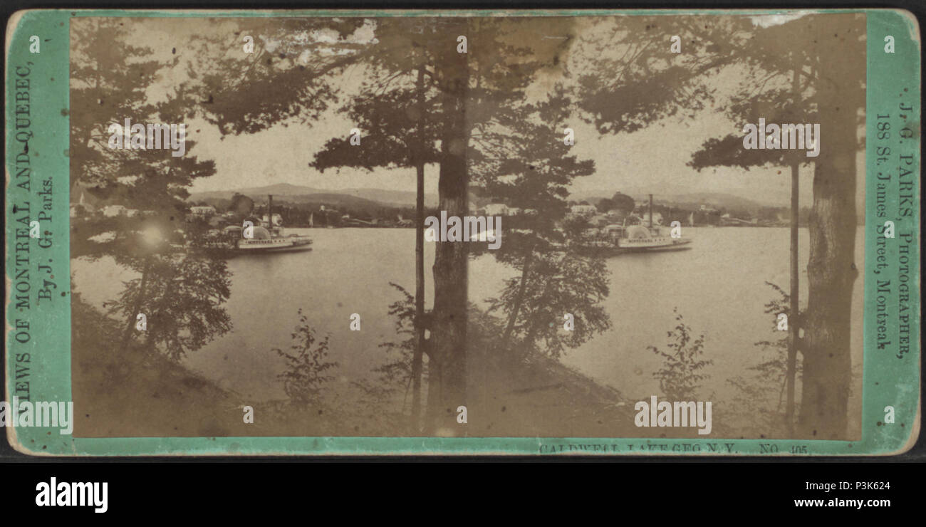 . Caldwell, Lake George, N.Y. Copertura: [1860?-1895?]. Elemento digitale pubblicata 6-14-2006; aggiornato 2-11-2009. 50 Caldwell, Lake George, N.Y, J. G. Parchi Foto Stock