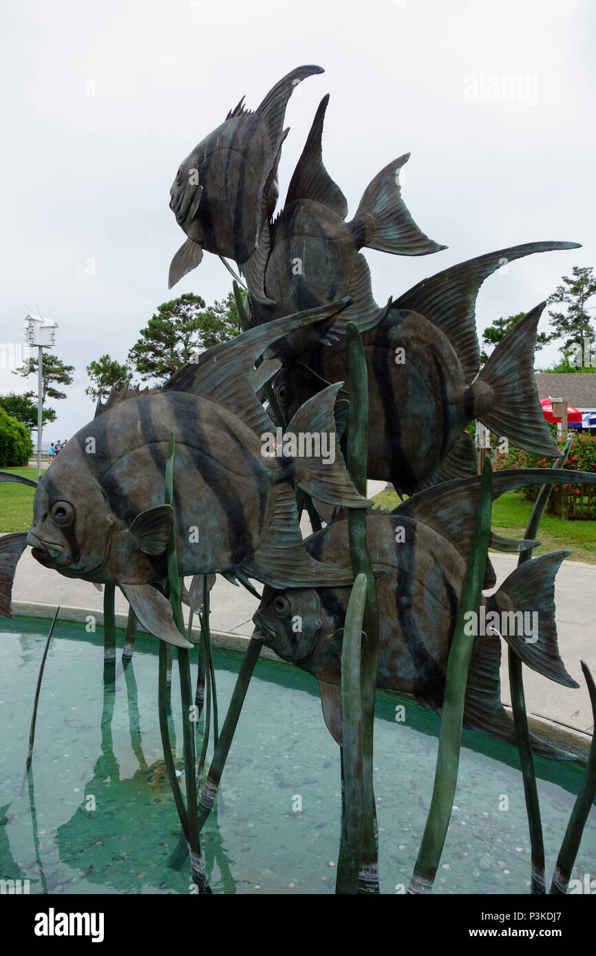 North Carolina Aquarium Isola Roanoke Manteo Foto Stock