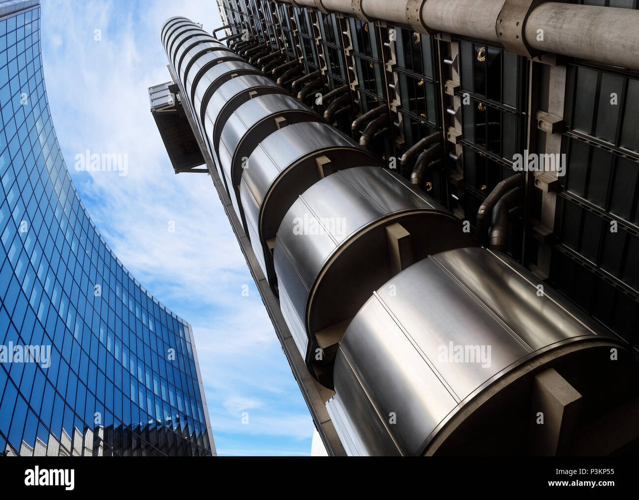Lloyds Building e Willis edificio, città di Londra, Regno Unito Foto Stock