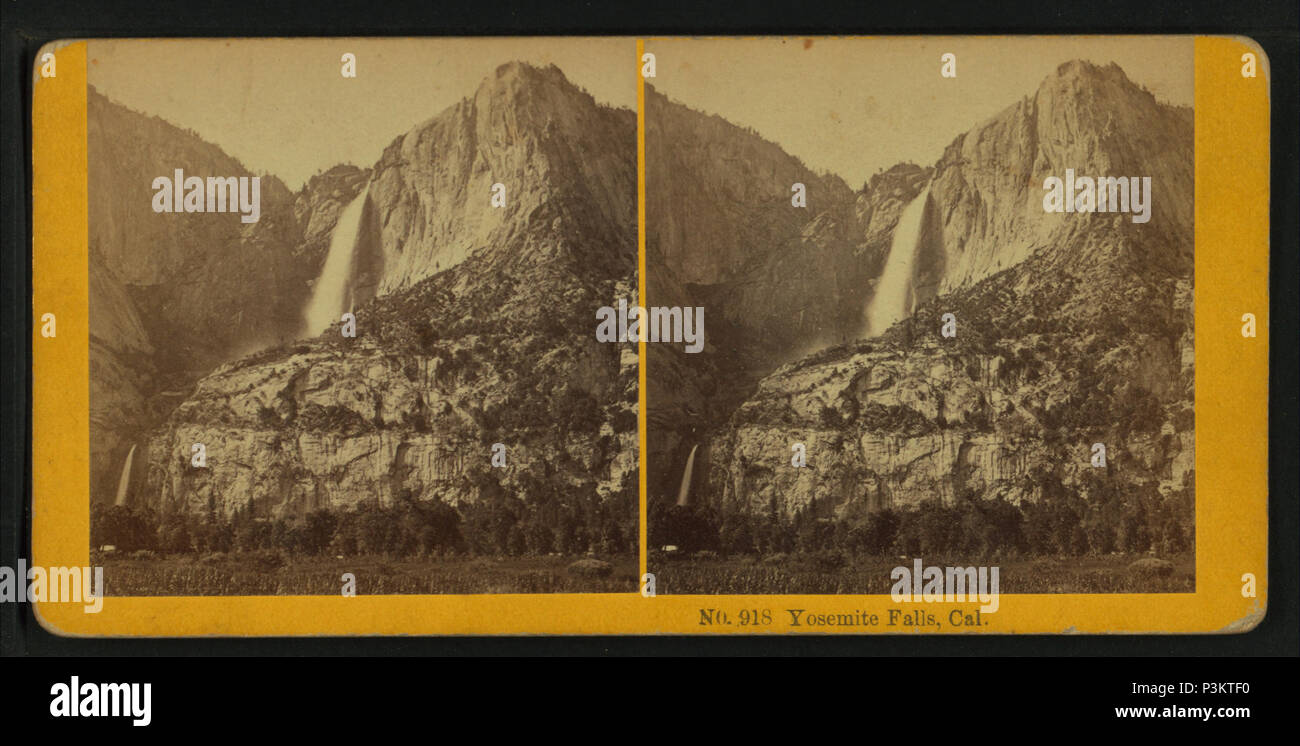 . Il parco nazionale di Yosemite Falls, Cal. Copertura: 1871-1894. Fonte impronta: Littleton, N.H. : Kilburn fratelli, 1871-1894. Elemento digitale pubblicata 8-31-2005; aggiornato 2-12-2009. 388 Yosemite Falls, Cal, da Kilburn fratelli 2 Foto Stock