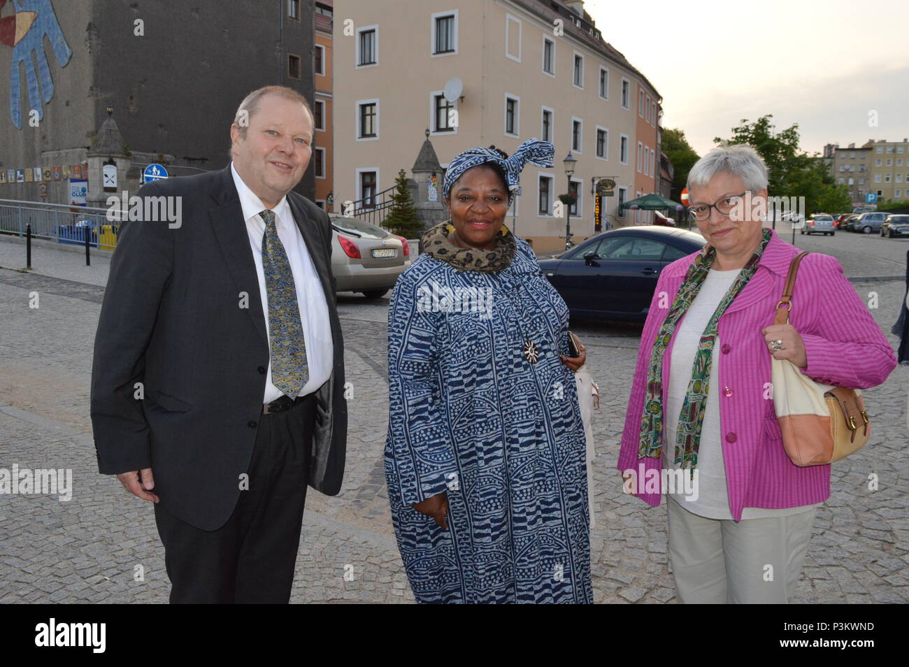 Re del Camerun visita goerlitz e zgorzelec Foto Stock