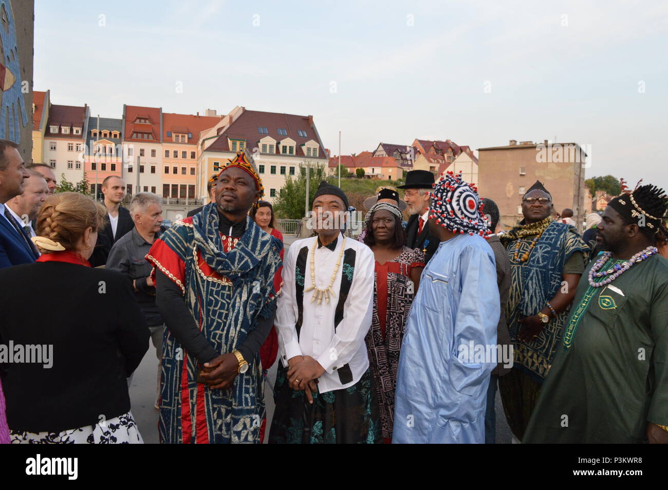 Re del Camerun visita goerlitz e zgorzelec Foto Stock