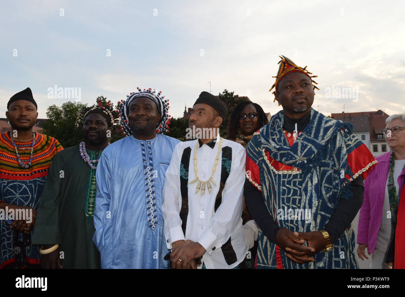 Re del Camerun visita goerlitz e zgorzelec Foto Stock