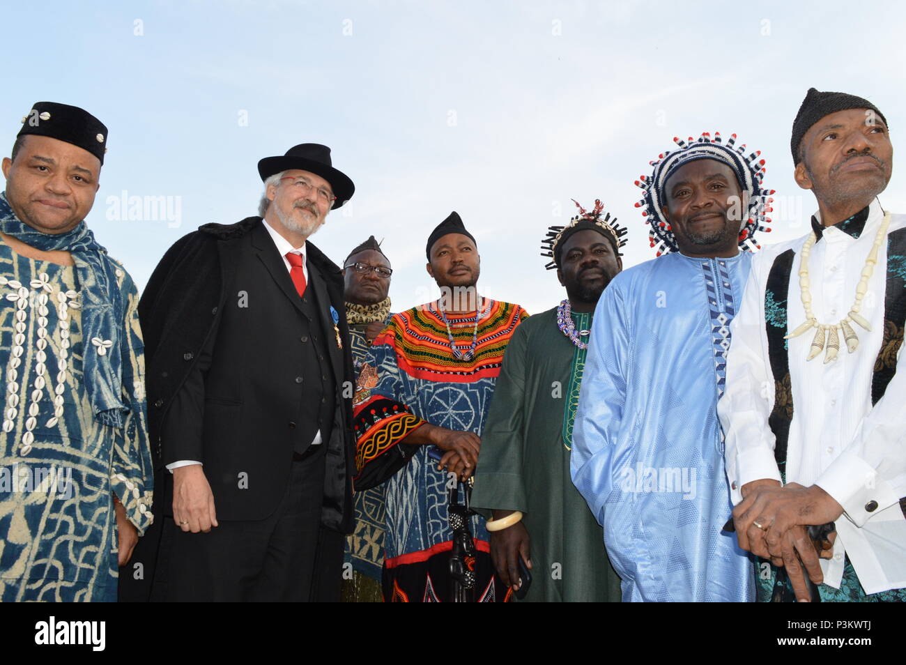 Re del Camerun visita goerlitz e zgorzelec Foto Stock
