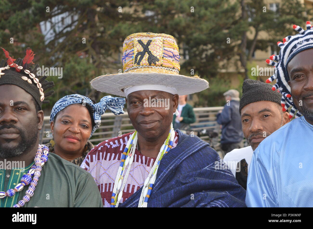 Re del Camerun visita goerlitz e zgorzelec Foto Stock