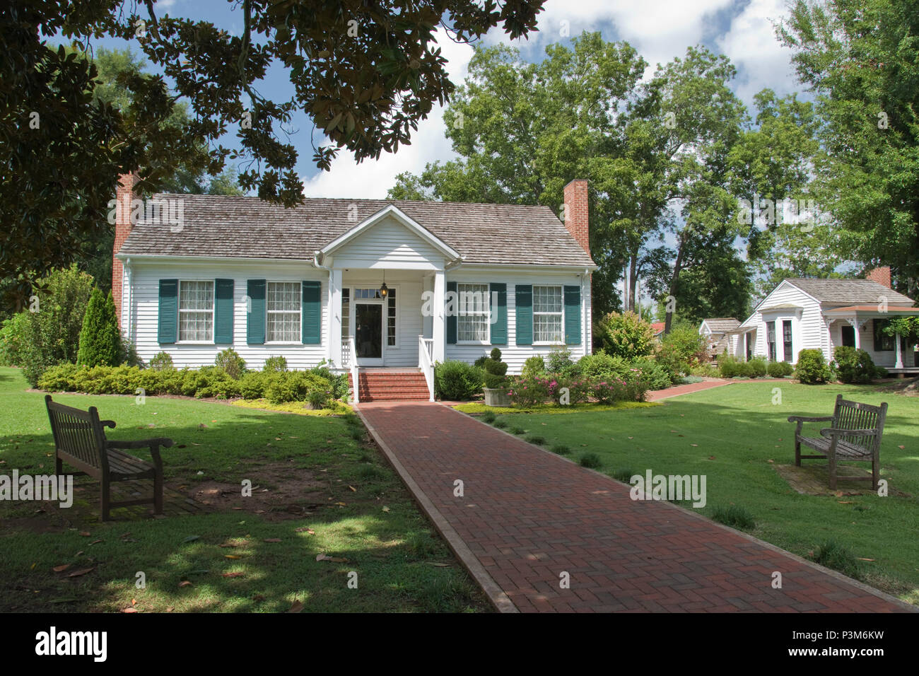 Ivy Green, il luogo di nascita e casa d'infanzia di Helen Keller, in Tuscumbia, Alabama. Foto Stock