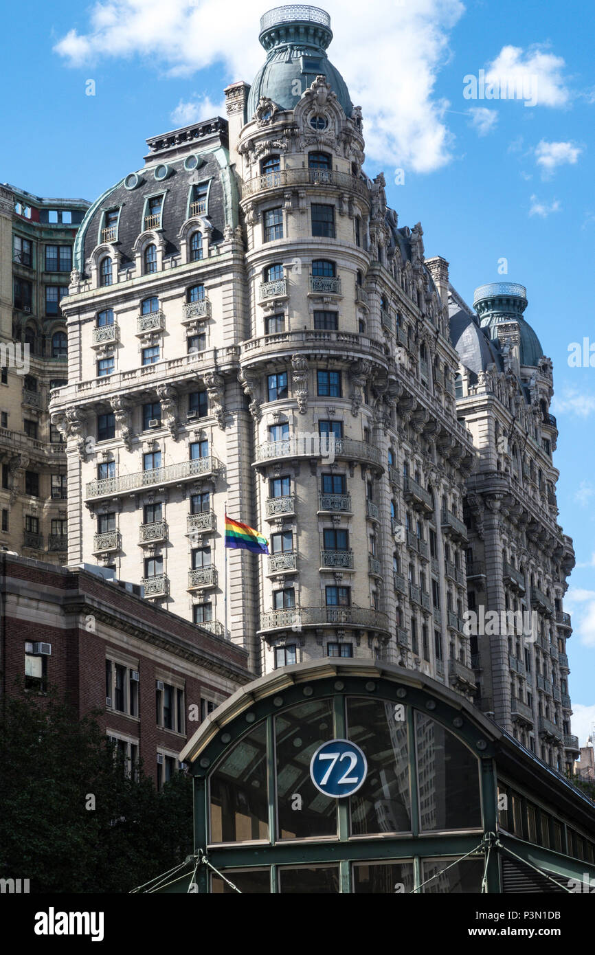 La Ansonia sulla Upper West Side, NYC Foto Stock