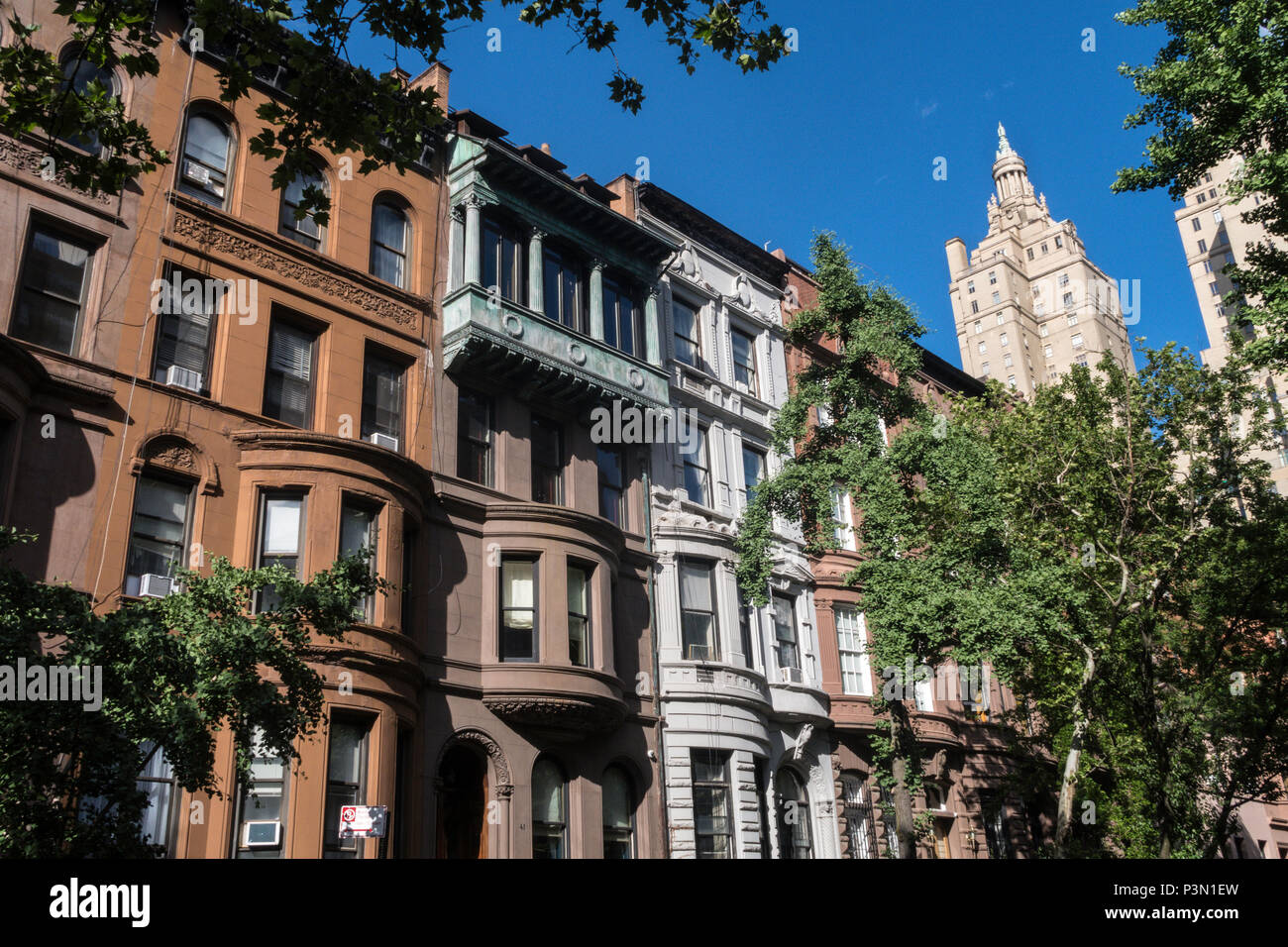 Upper West Side di New York City, Stati Uniti d'America Foto Stock