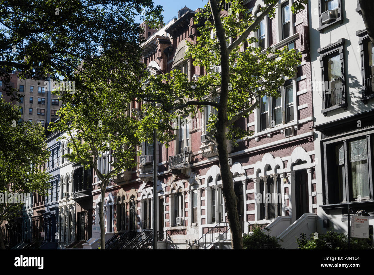 Upper West Side di New York City, Stati Uniti d'America Foto Stock