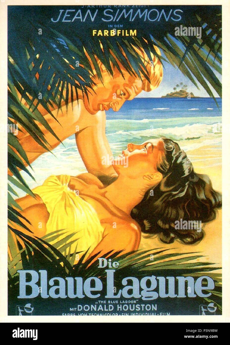 Pellicola originale titolo: laguna blu. Titolo italiano: la laguna blu. Regista: Frank Launder. Anno: 1949. Credito: RANK / Album Foto Stock