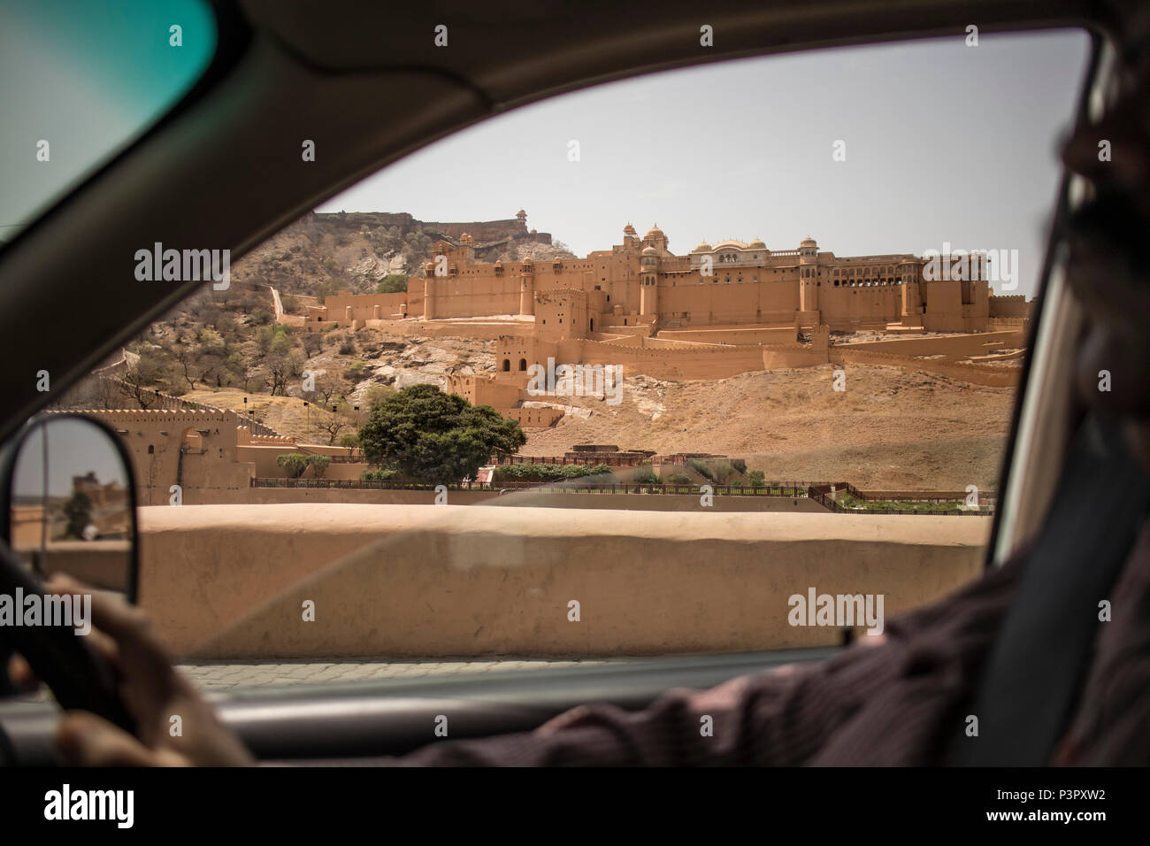 Forte Amber, driver, auto, India Foto Stock