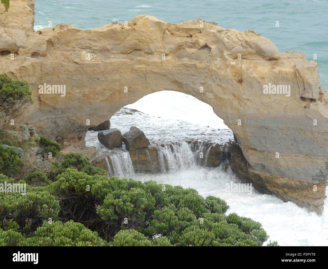 L'arco, Port Campbell, Victoria, Australia. Sulla Great Ocean Road viste. Foto Stock