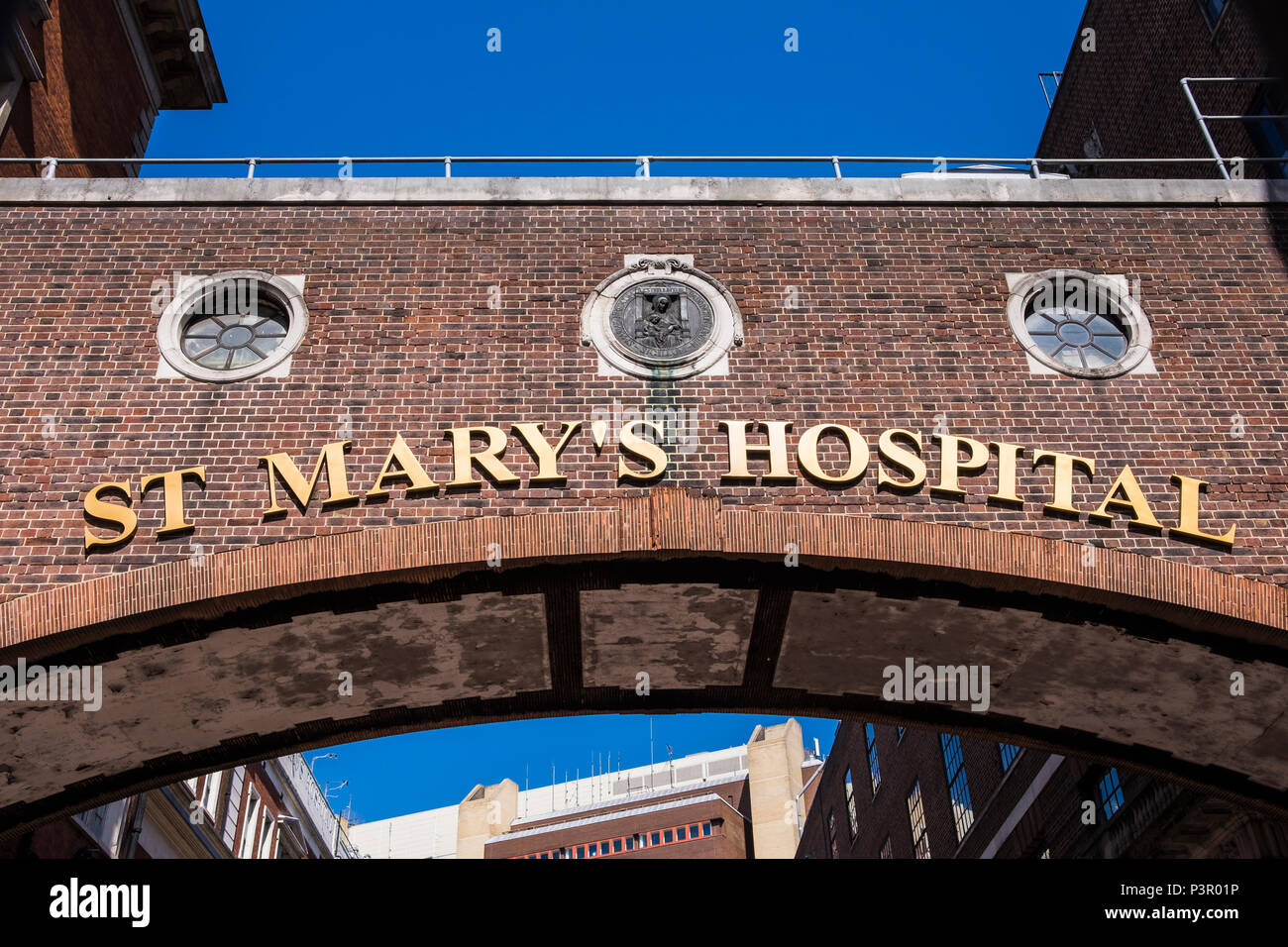 St.Mary s Hospital di Paddington, London, England, Regno Unito Foto Stock