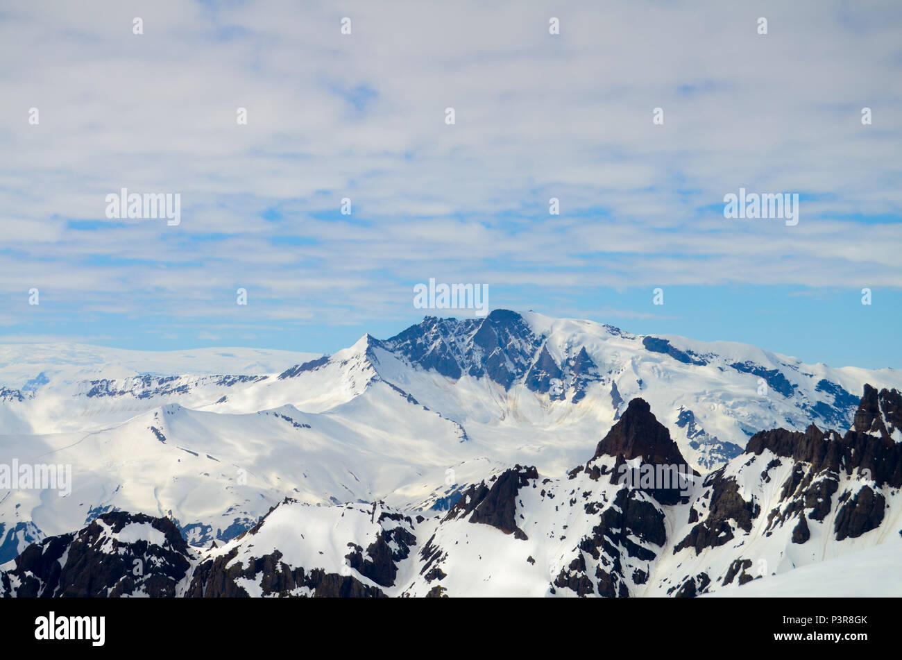 Il ghiacciaio Vatnajökull, Islanda Foto Stock