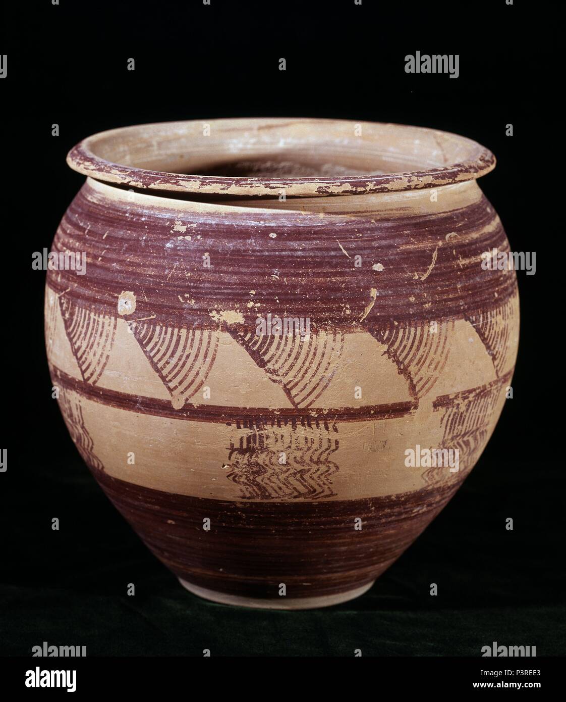 VASIJA DE BARRO IBERICA. Posizione: MUSEO ARQUEOLOGICO-COLECCION, Cordoba, Spagna. Foto Stock