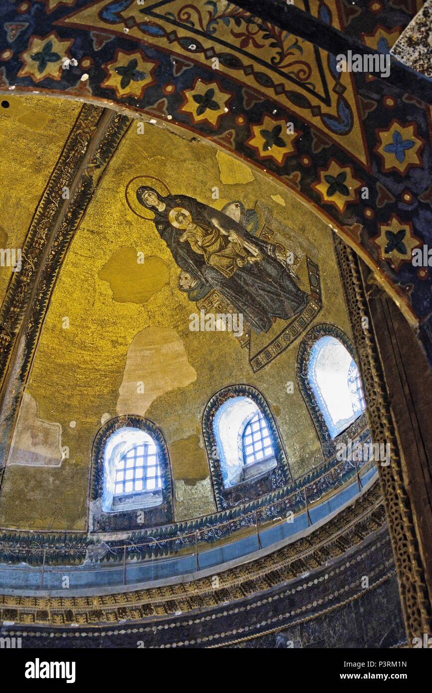 ISTANBUL, Turchia - 26 maggio : esempio di arte cristiana nel Museo Hagia Sophia in Istanbul Turchia il 26 maggio 2018 Foto Stock