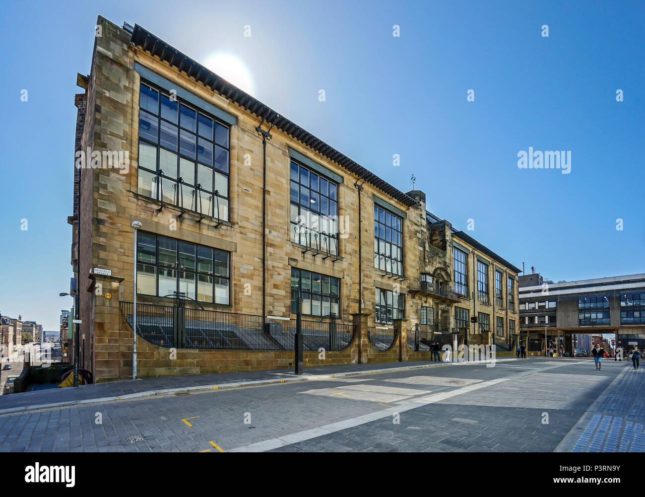 L'originale di Charles Rennie Mackintosh progettato edificio facente parte del Glasgow School of Art in Renfield Street Glasgow Scotland Regno Unito Foto Stock