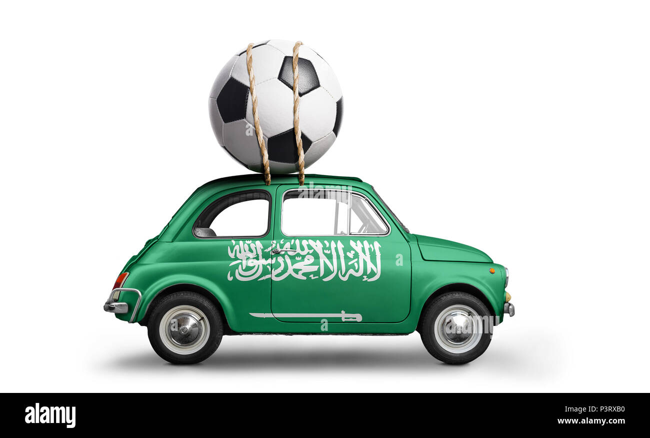 Arabia Saudita auto calcio Foto Stock
