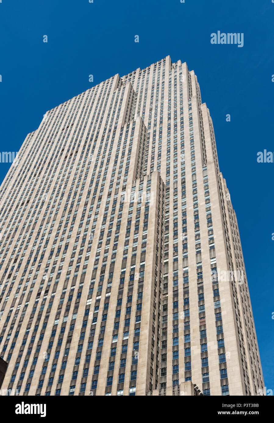 30 Rockefeller Plaza (Comcast edificio), il Centro Rockefeller, Manhattan, New York City, Stati Uniti d'America Foto Stock