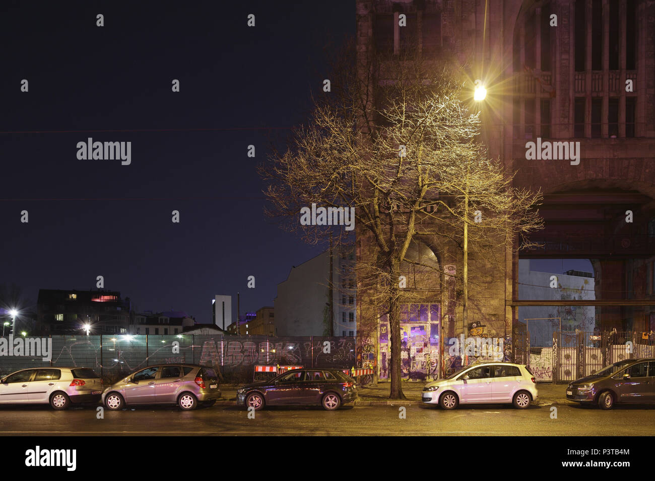 Berlino, Germania, terreni non attrezzati e Tacheles in Oranienburger Strasse in Berlin-Mitte Foto Stock