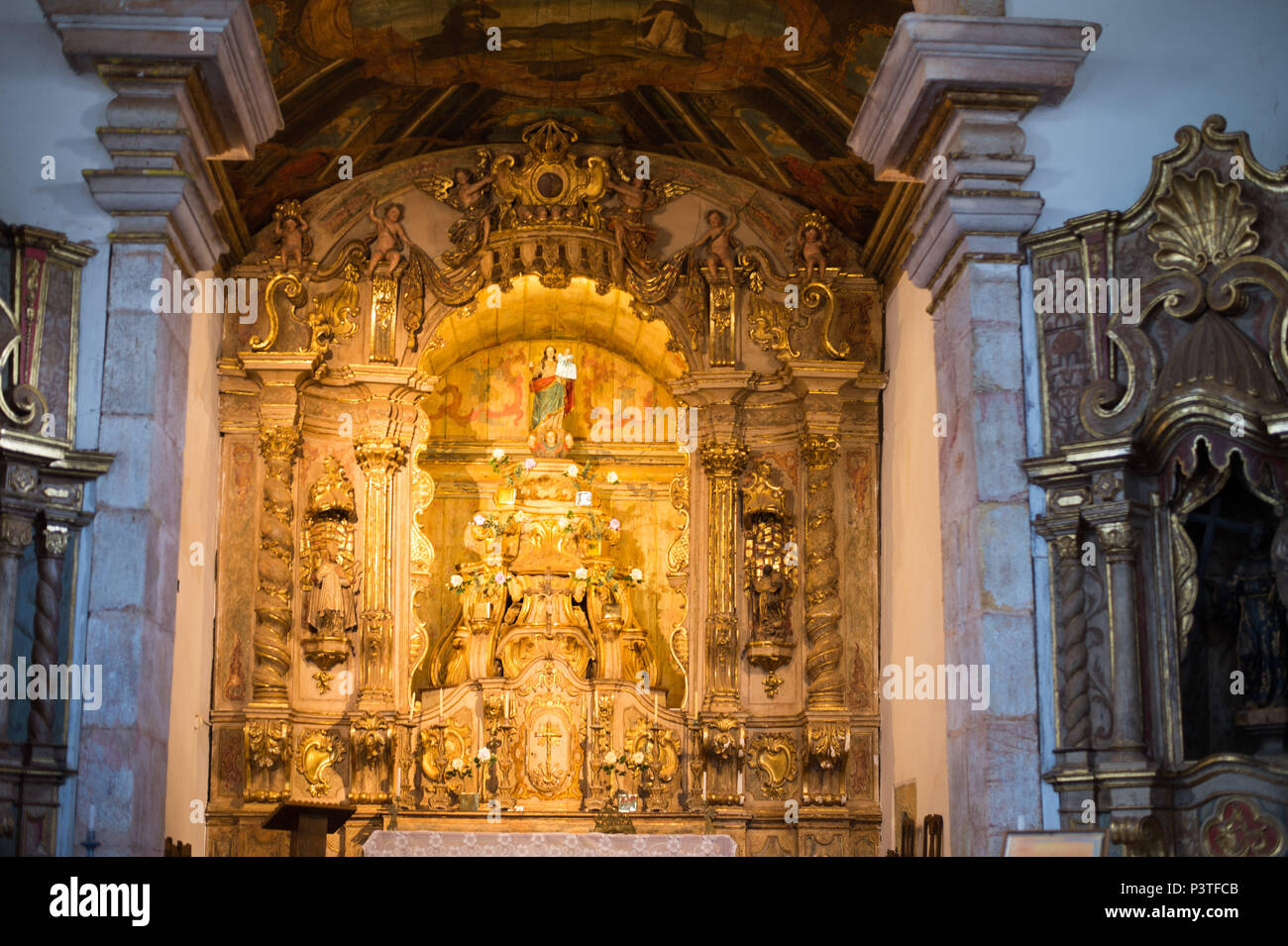 TIRADENTES, MG - 04.01.2016: PONTOS TURISTICOS TIRADENTES - Igreja de Nossa Senhora do Rosário. (Foto: Celso Pupo / Fotoarena) Foto Stock