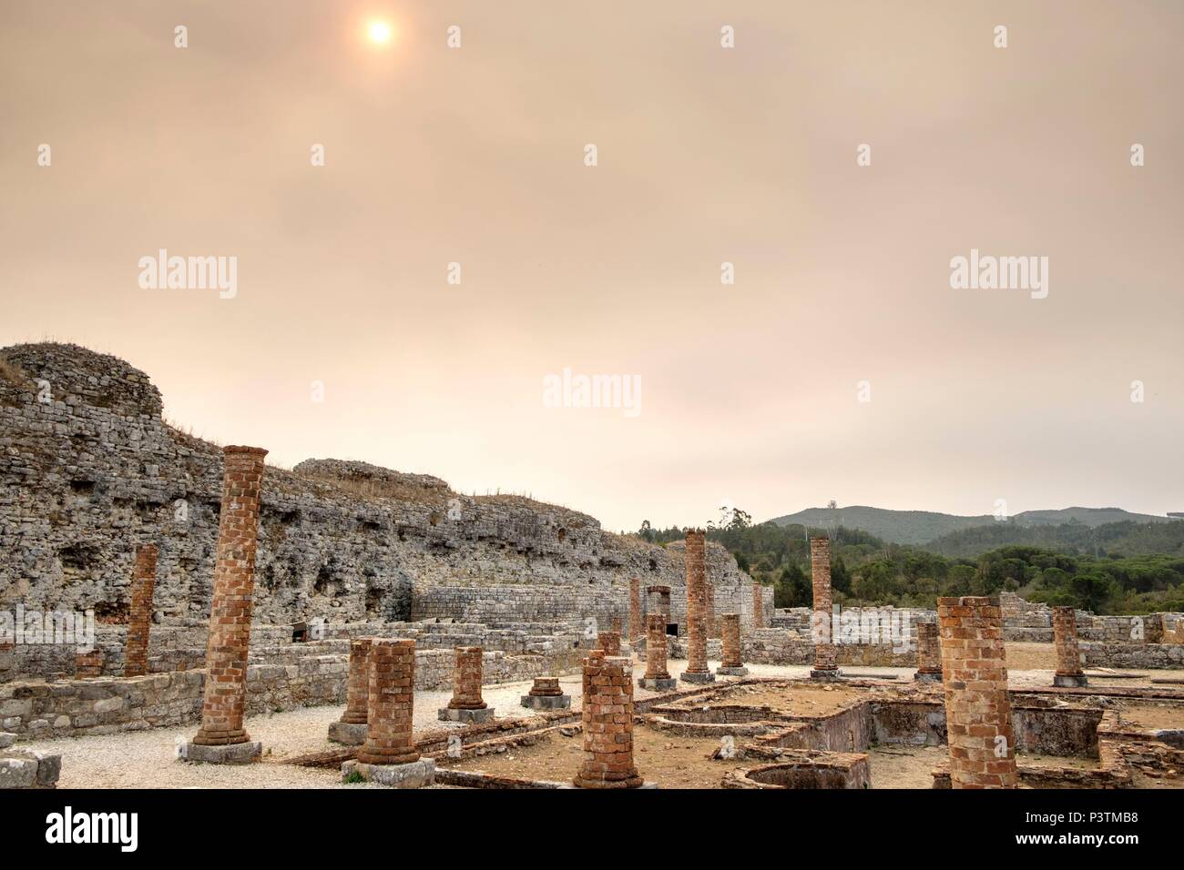La città antica di Conimbriga è il più grande insediamento romano in Portogallo, vicino a Coimbra, Portogallo Foto Stock