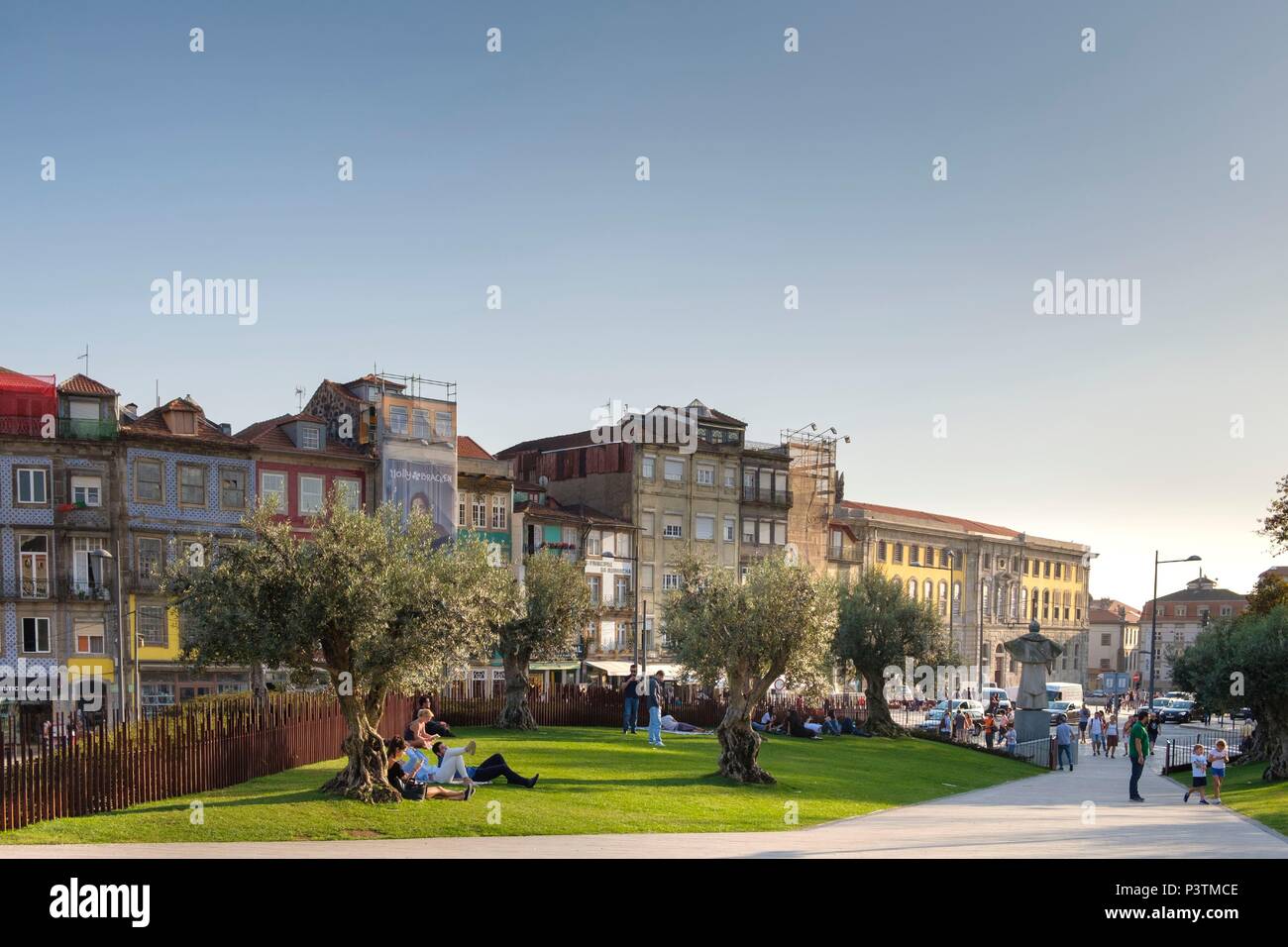 Il tetto verde a Porto, Regione di Porto, Portogallo Foto Stock