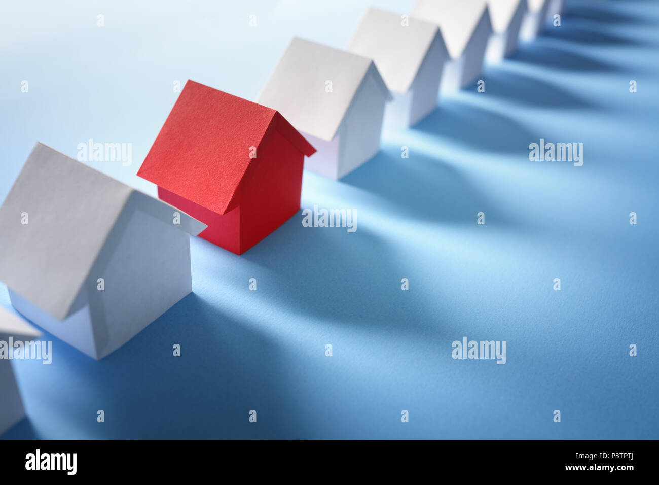 La scelta del settore immobiliare, casa o nuova casa Foto Stock