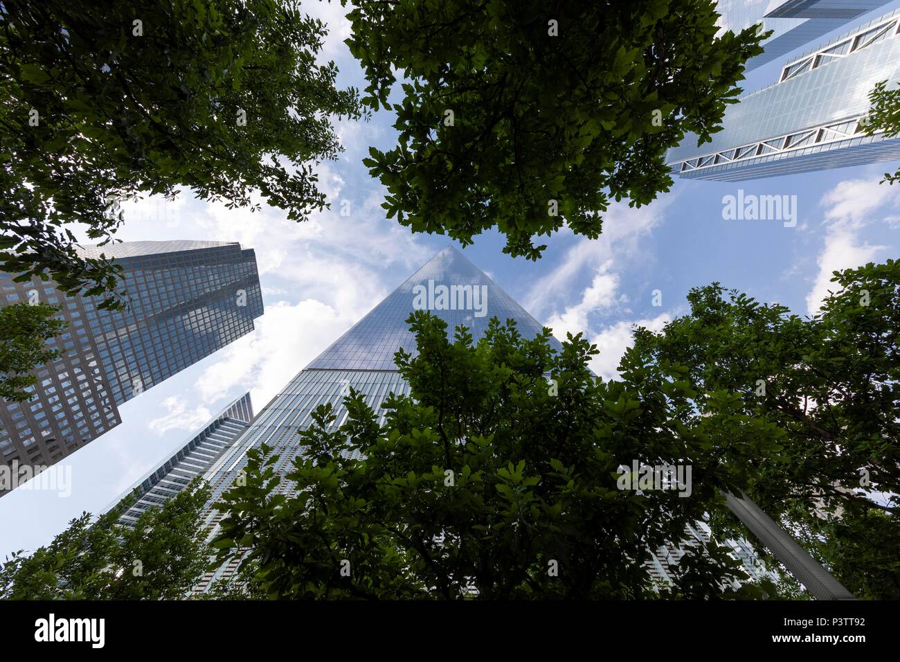 9/11 Memorial. World Trade Center. La città di New York, U.S.A. Foto Stock