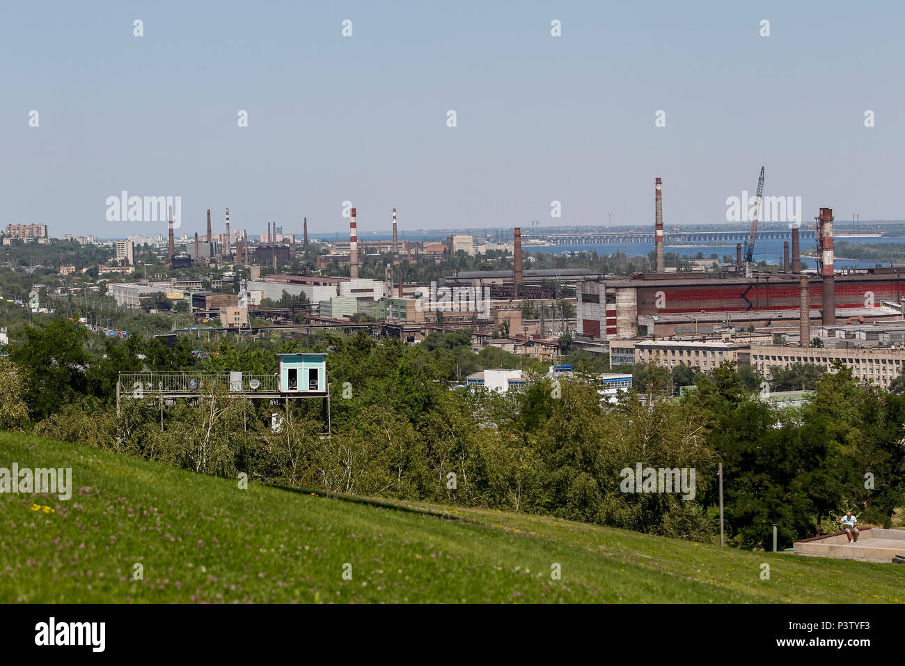 Una vista generale su regioni di Volgograd il 18 giugno 2018 a Volgograd, Russia. (Foto di Daniel Chesterton/phcimages.com) Foto Stock