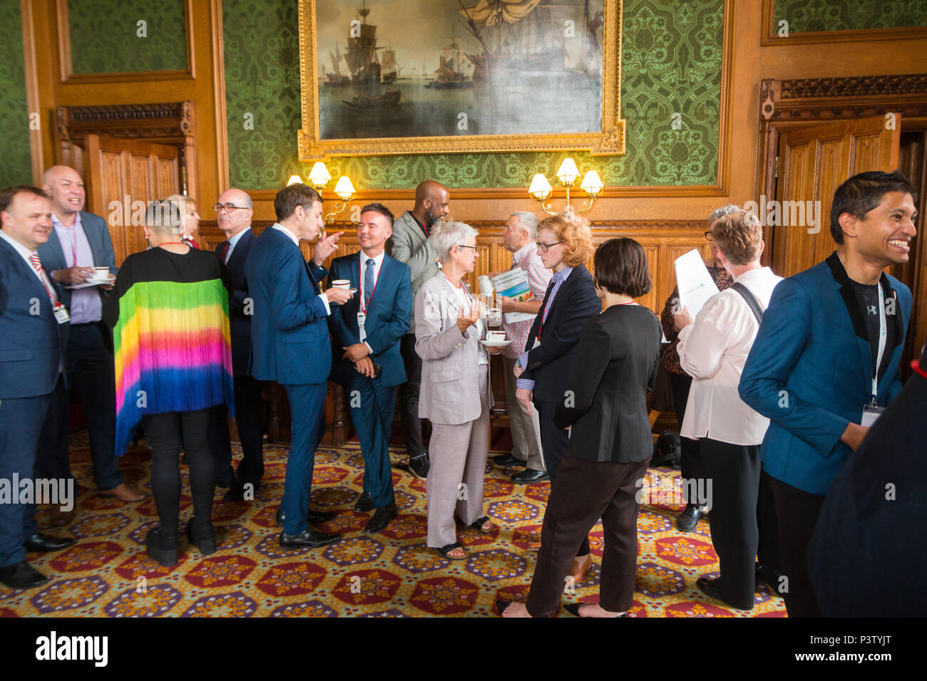 House of Lords, Londra, Regno Unito. Xix Jun, 2018. Lancio di Peter Tatchell Foundation la nuova relazione sul costo economico di omofobia alla House of Lords Credito: Zefrog/Alamy Live News Foto Stock