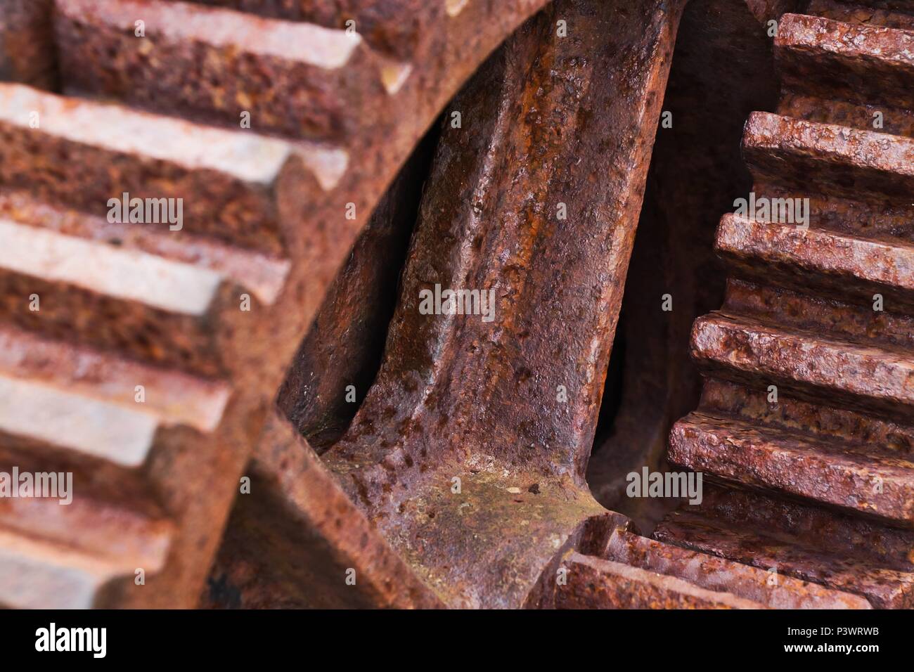 Rusty net attrezzature di avvolgimento sulla spiaggia di Durness, Highlands scozzesi Foto Stock