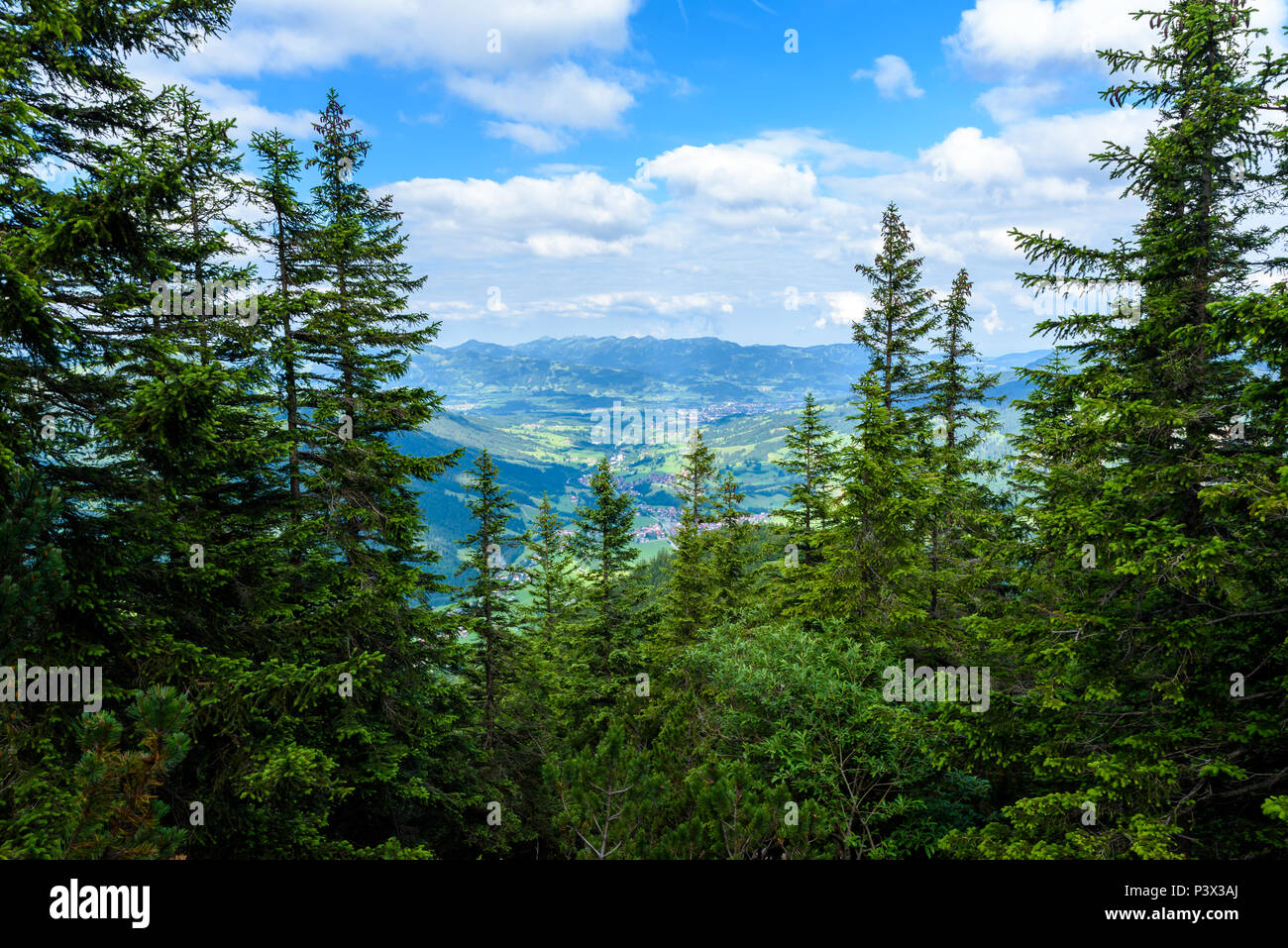 Bellissimo paesaggio delle Alpi in Germania - Escursioni in montagna Foto Stock