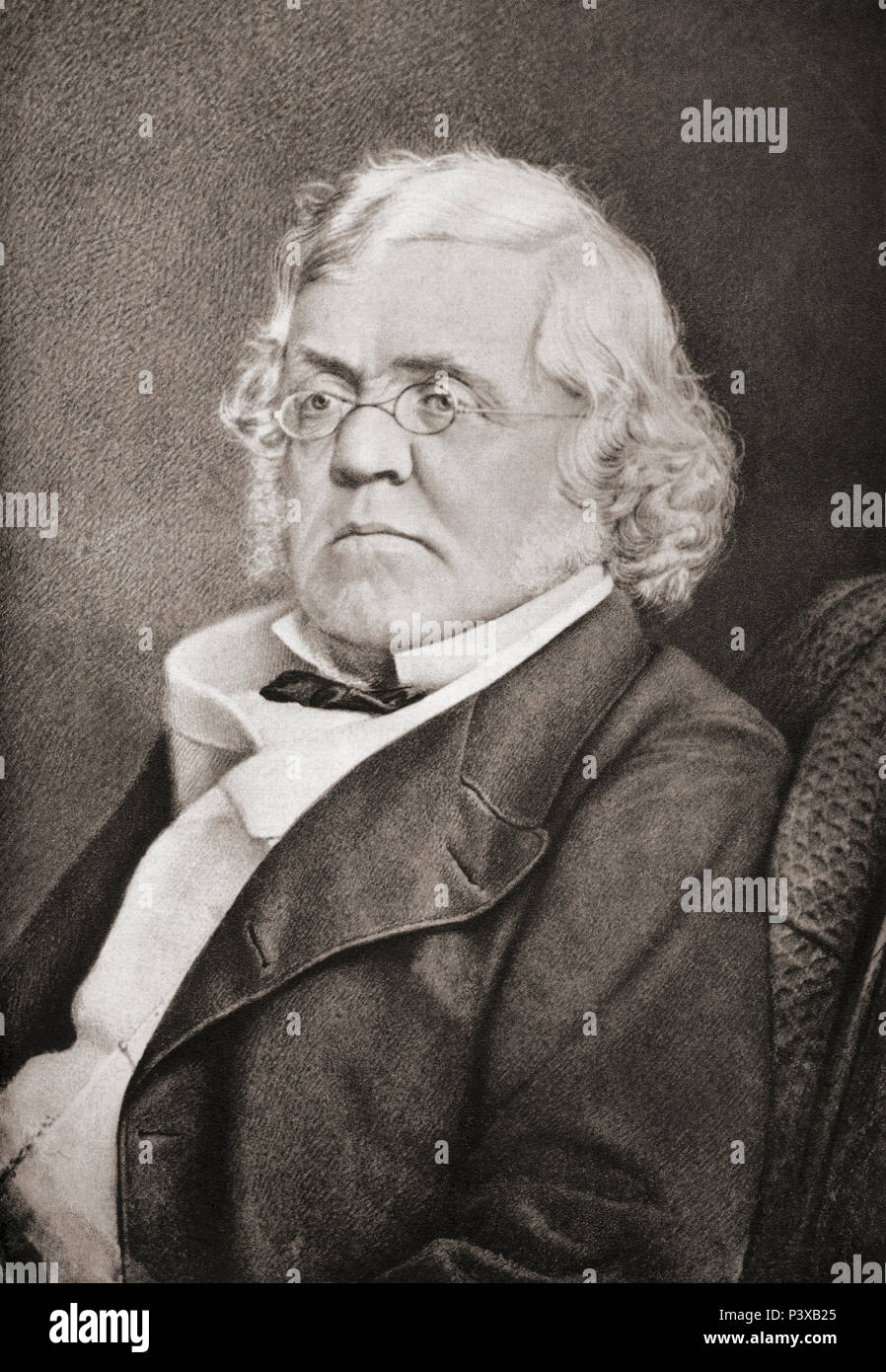 William Makepeace Thackeray, 1811 - 1863. Romanziere britannico e l'autore. Dopo una stampa contemporanea. Foto Stock