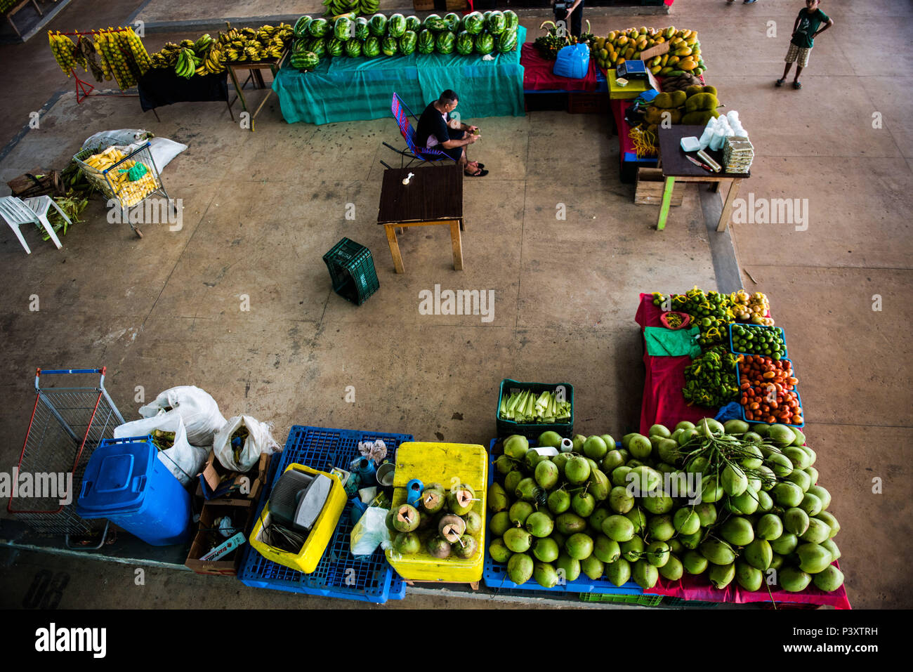 Feira de Produtos regionais em Iranduba/AM. Foto Stock