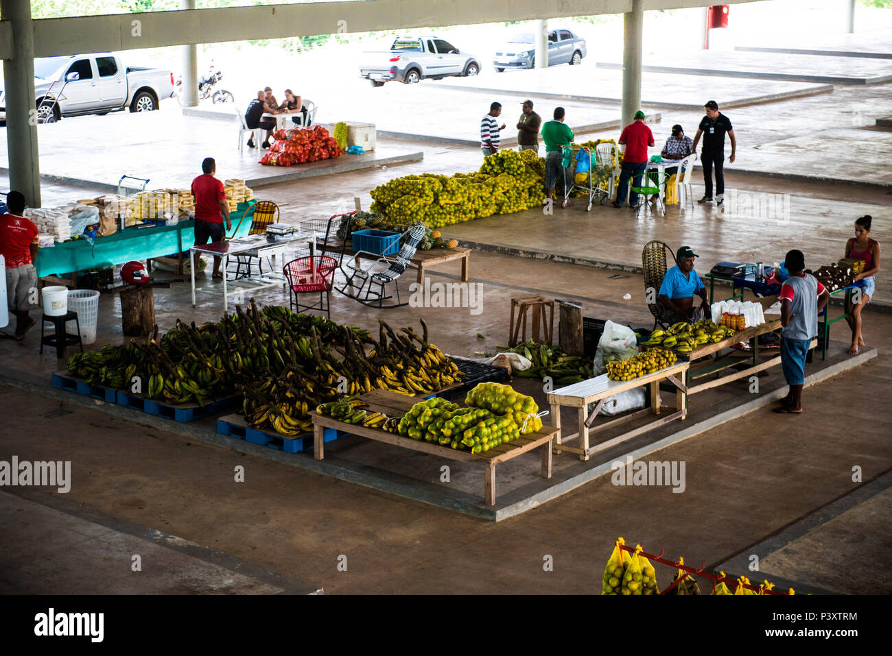 Feira de Produtos regionais em Iranduba/AM. Foto Stock