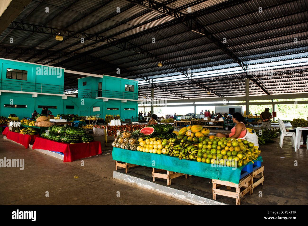 Feira de Produtos regionais em Iranduba/AM. Foto Stock