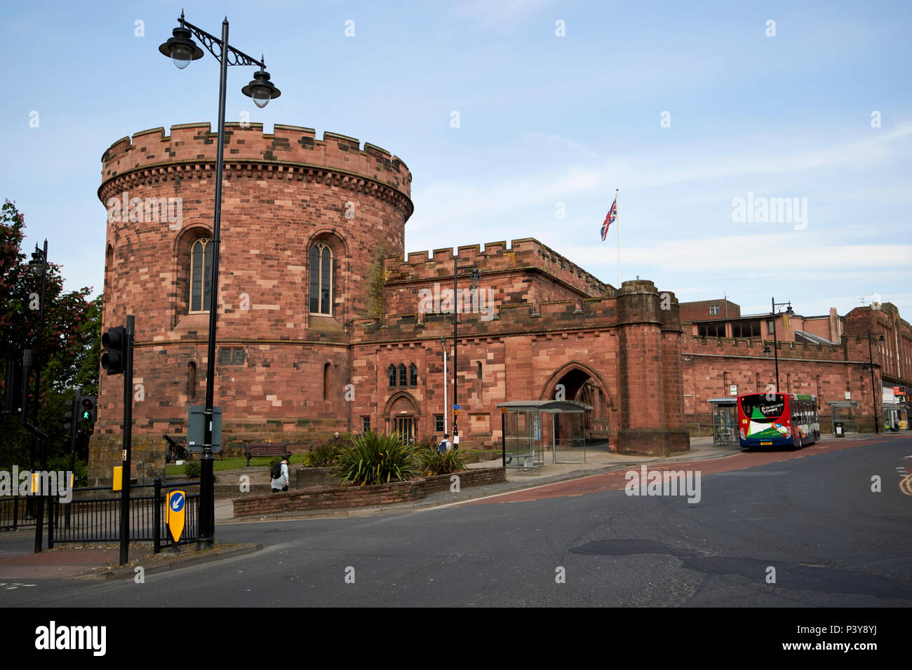 La cittadella ex crown court building west tower Carlisle Cumbria Inghilterra REGNO UNITO Foto Stock