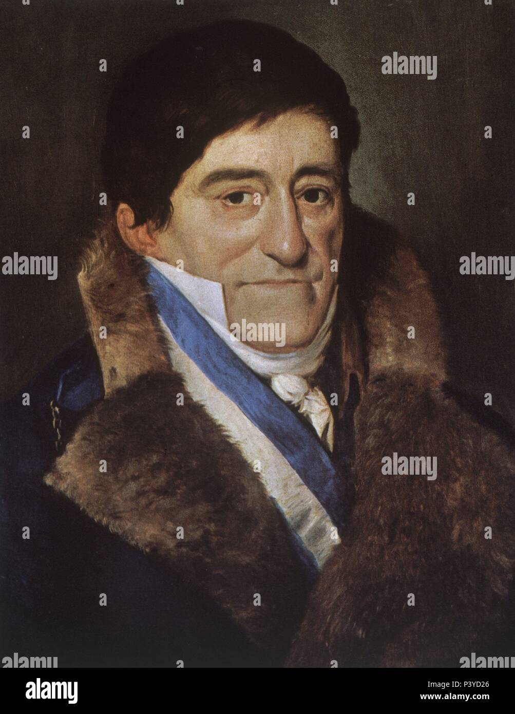 JUAN JOSE RUIZ DE APODACA Y ELIZA - VIRREY DE MEJICO - PRIMER CONDE DE VENADITO - 1834 - O/L 59x45. Autore: Antonio Maria Esquivel (1806-1857). Posizione: MUSEO NAVAL / MINISTERIO DE MARINA, MADRID, Spagna. Foto Stock