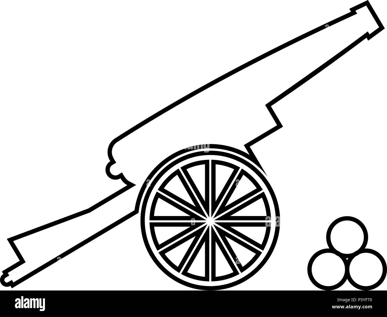 Cannone medievale Immagini Vettoriali Stock - Alamy