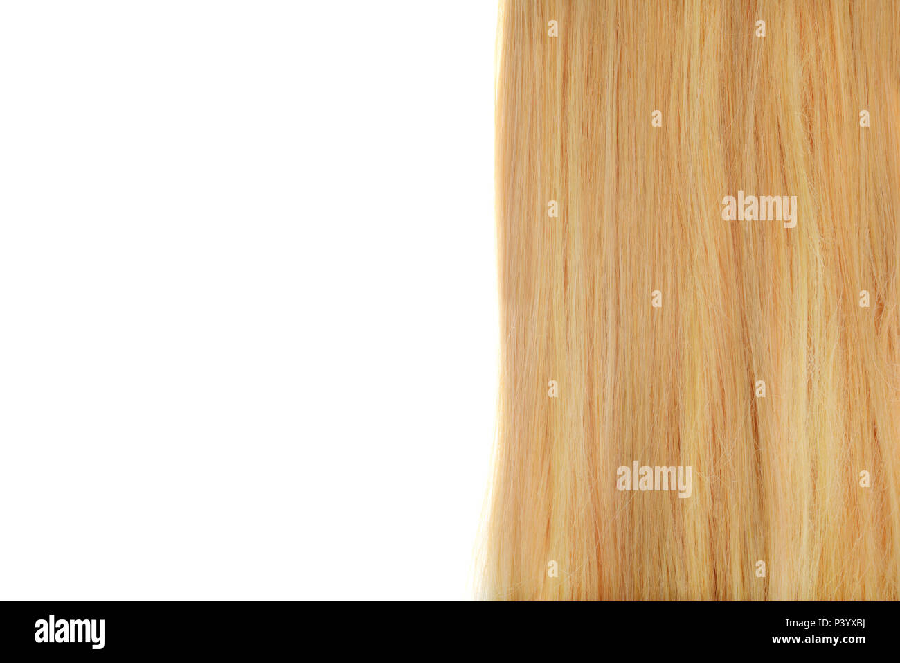 Pezzo di capelli biondi Foto Stock