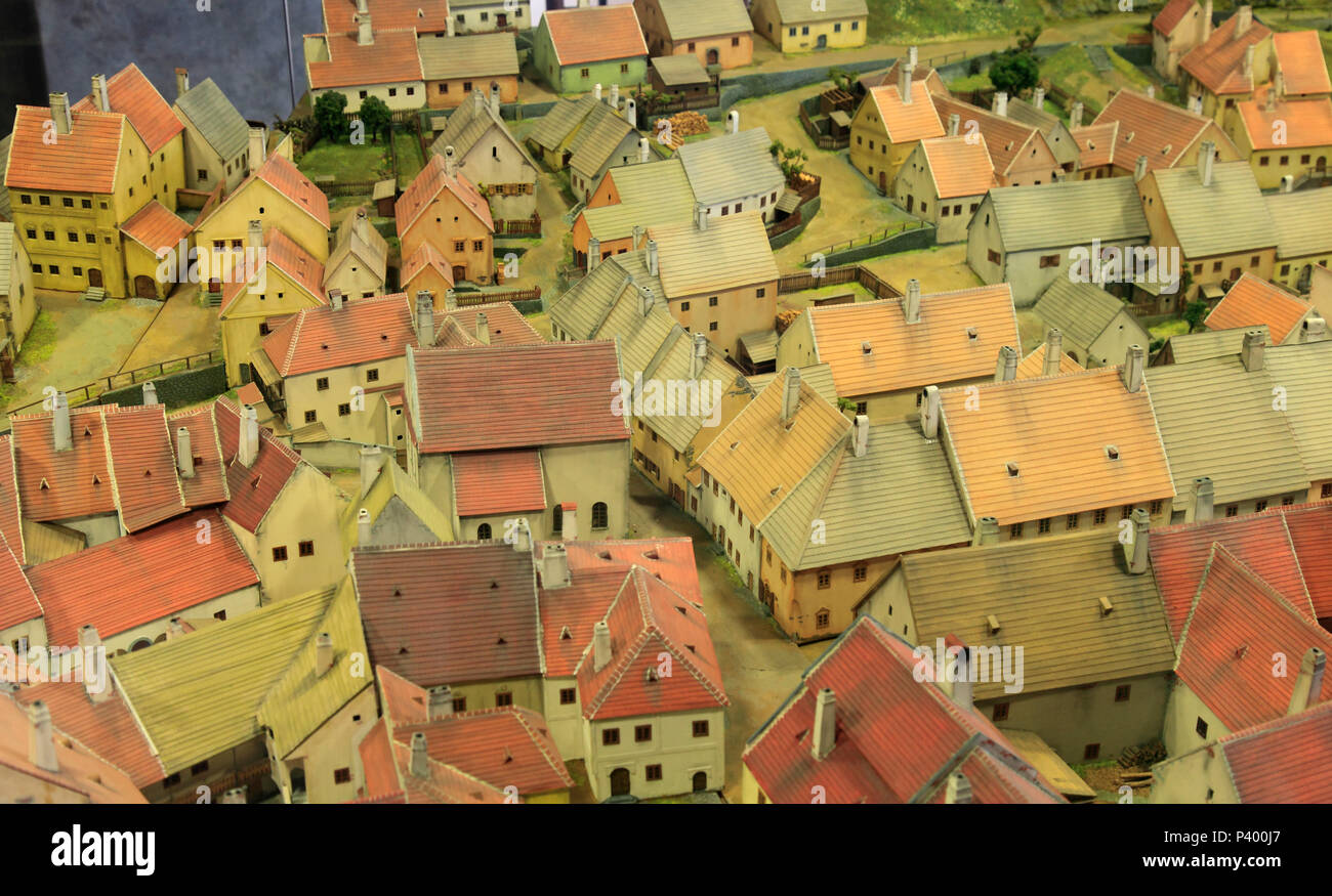 Repubblica ceca, Trebic, Quartiere Ebraico, modello Foto Stock