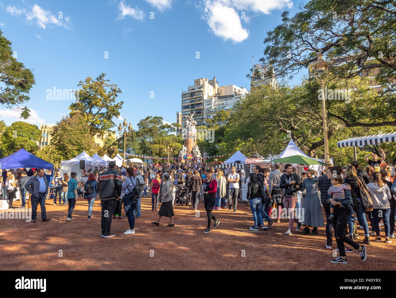 La fiera francese a Plaza Francia - Buenos Aires, Argentina Foto Stock