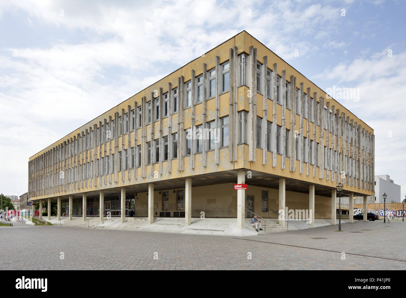 Potsdam, Germania, edificio prefabbricato dell'Università di Scienze Applicate di Potsdam Am Alten Markt Foto Stock