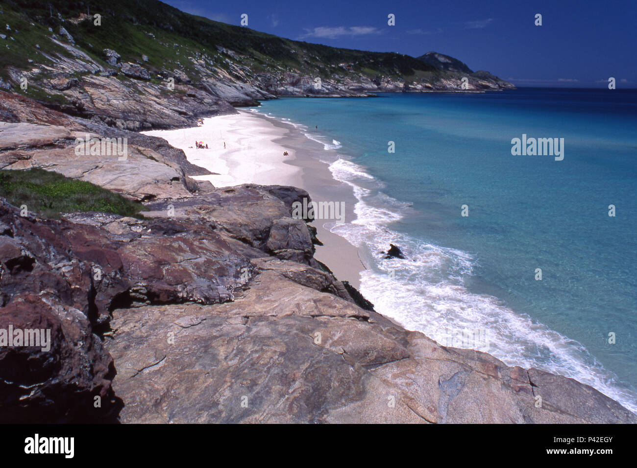 Vista Praia Brava, Arraial do Cabo Rio de Janeiro Brasil 1992. Foto: JoÃ£o FÃ¡vero/Fotoarena Foto Stock