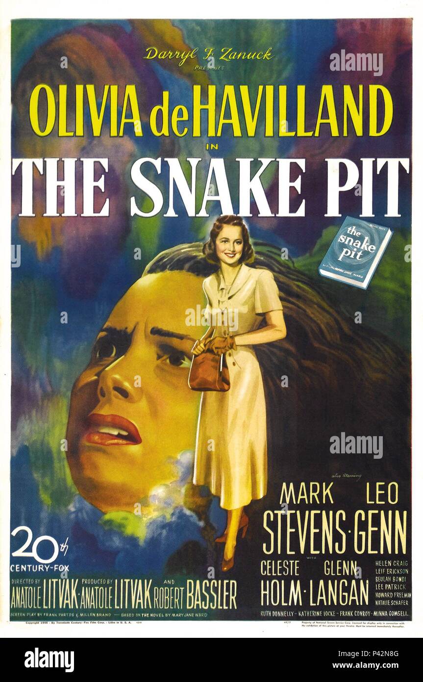 Pellicola originale titolo: SNAKE PIT. Titolo inglese: SNAKE PIT. Regista: Anatole Litvak. Anno: 1948. Credito: 20TH CENTURY FOX / Album Foto Stock