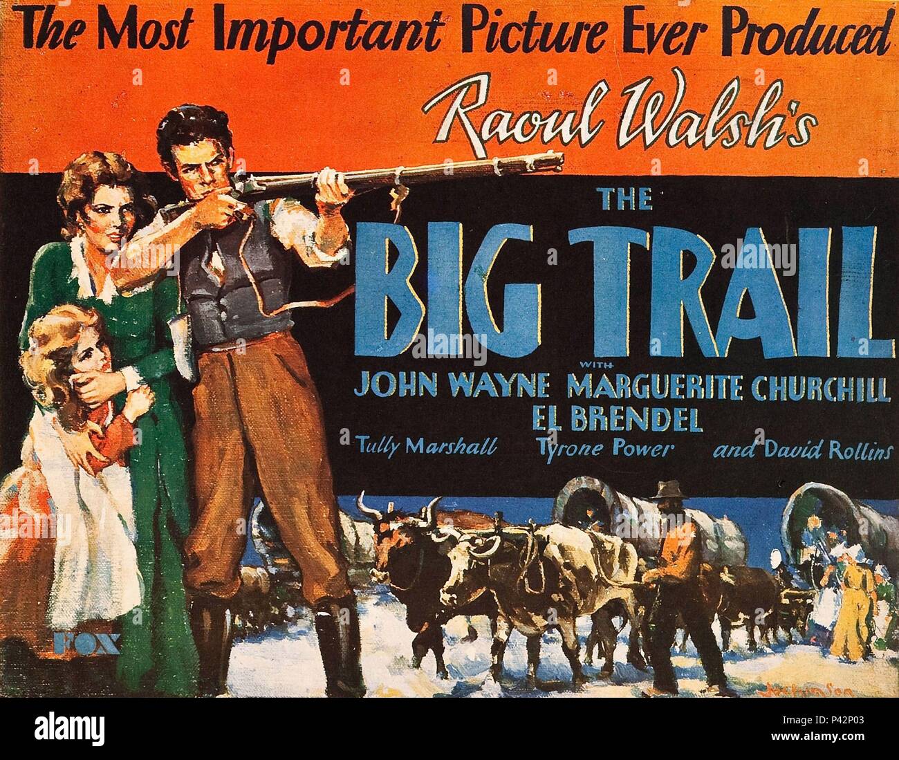 Pellicola originale titolo: Il sentiero di grandi dimensioni. Titolo inglese: il sentiero di grandi dimensioni. Regista: RAOUL WALSH. Anno: 1930. Credito: FOX FILM / Album Foto Stock