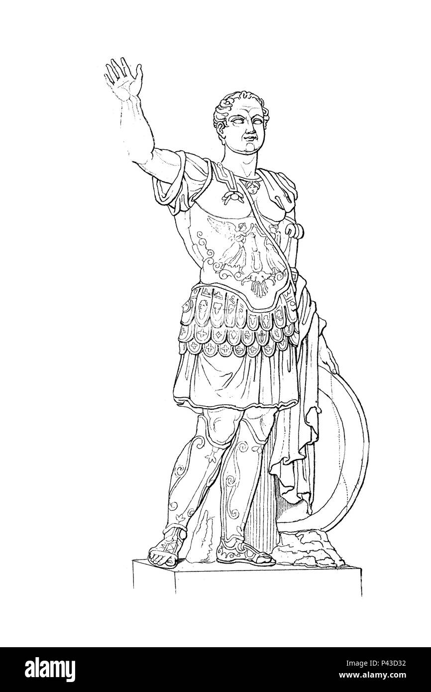 Tito, imperatore romano Tito (30. Dezember 39 - 13. Settembre 81) war der zweite rÃ¶mische Kaiser der Dynastie flavischen, digitale migliorata la riproduzione di un immagine storica Foto Stock