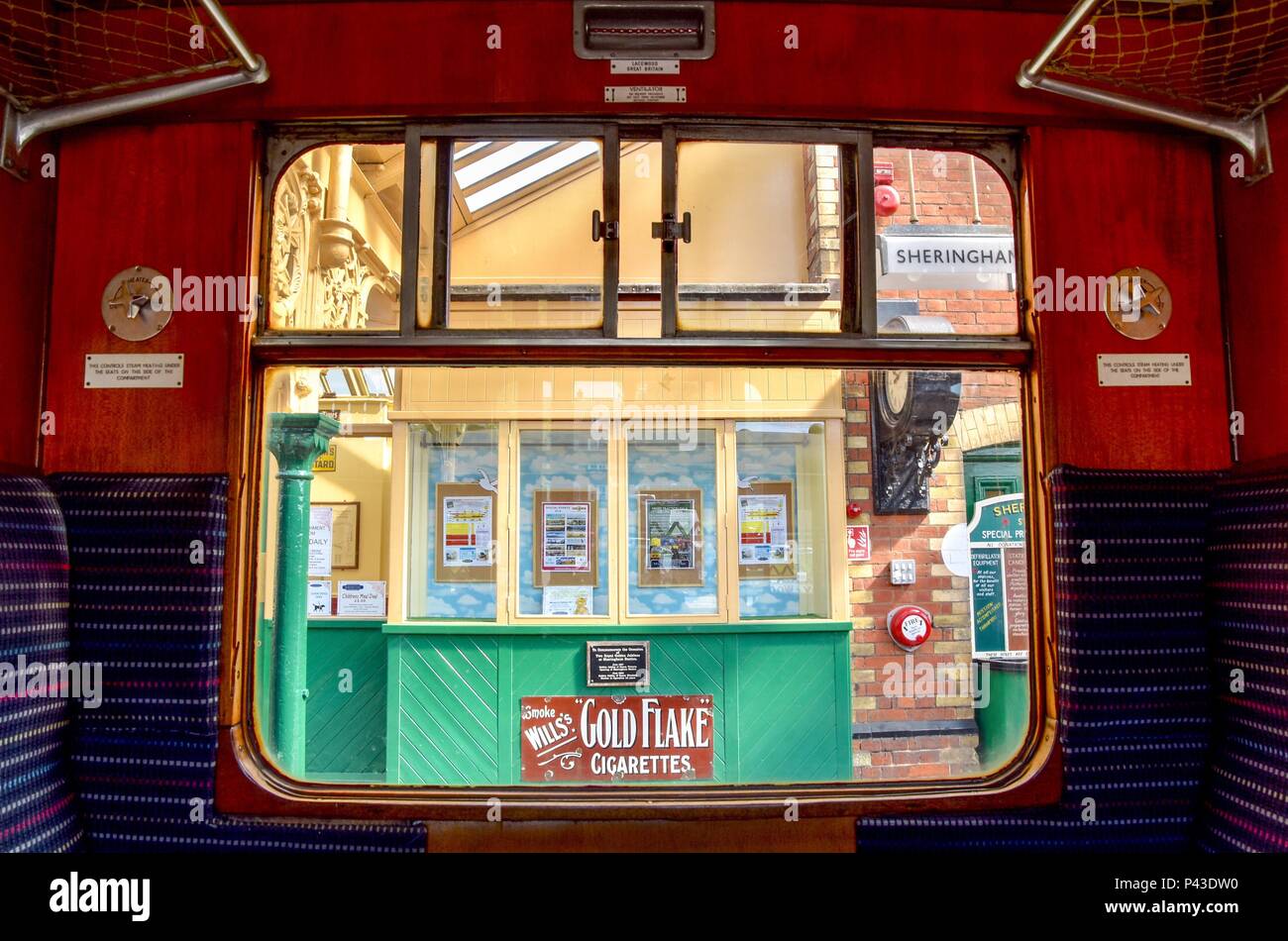 Sheringham Stazione ferroviaria dal Principe Nero. Foto Stock