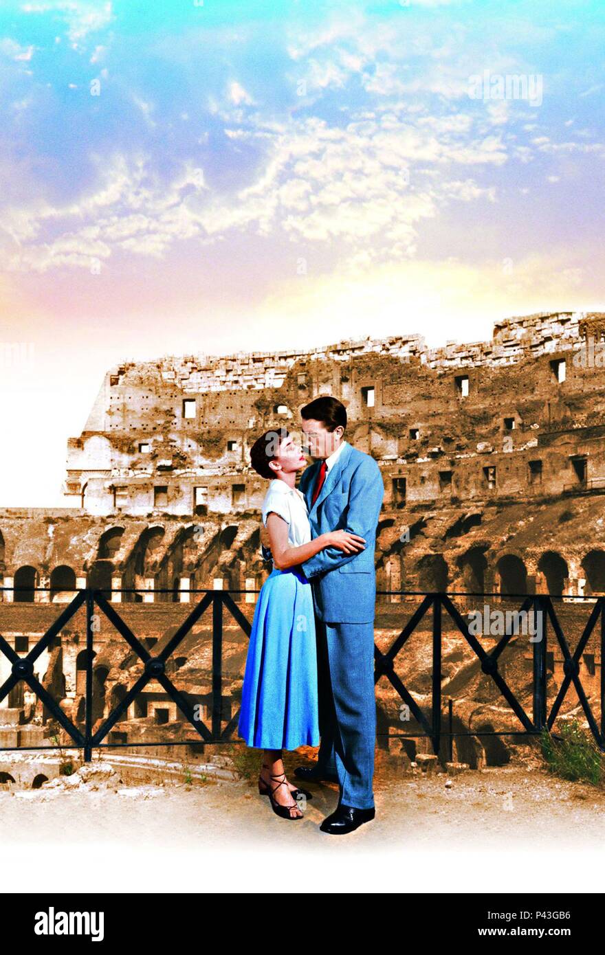 Pellicola originale titolo: vacanze romane. Titolo inglese: vacanze romane. Regista: William Wyler. Anno: 1953. Stelle: Audrey Hepburn e Gregory Peck. Credito: Paramount Pictures / Album Foto Stock